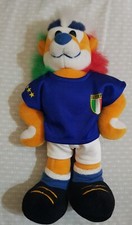 MASCOTTE LEONE NAZIONALE ITALIANA CALCIO MONDIALI 2006 PELUCHE TRUDI VINTAGE