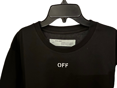 Off-White ブラック スウェットシャツ Main Label Off White Virgil Abloh 2013 Black Sweatshirt / Sweat