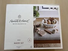 Hearth  Hand Magnolia Wood Bakery Set NEW/SEALED Wooden 16 Piece