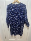 Adonna Blue Floral Nightgown With Lace Trim Long Sleeve Size 2xl — photo 6