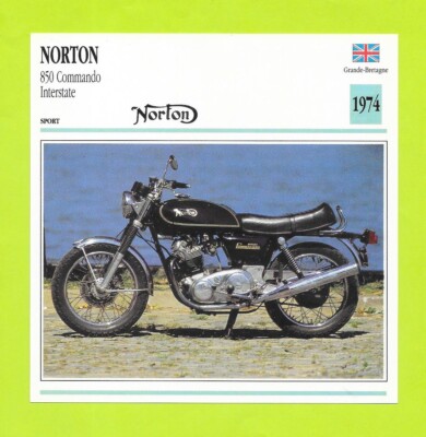 Motorrad Stecker - Norton - 850 Interstate Command