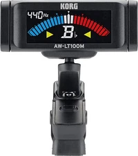 KORG AW-LT100M Black Clip-On Tuner 100 hours continuous drive Compact size New