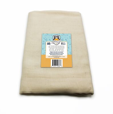 Fermentaholics Unbleached Grade 90 Cheesecloth | 1 Yard, Ultra Fine-Mesh,...