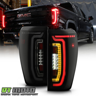 #ad For 2019 2023 GMC Sierra 1500 LED Type Black Smoked Full LED TaiL Lights Lamps $238.99