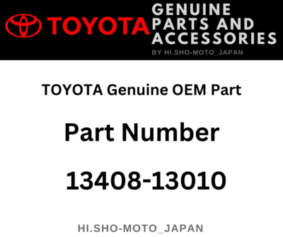 TOYOTA Genuine OEM Part 13408-13010 Pulley, Crankshaft | eBay