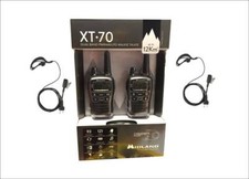 MIDLAND XT70 NEW DESIGN PACK MIT 2 WALKIE TALKIES + HEADSETS + LADEGERÄT KIT
