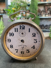Vintage Favre-Leuba Jaz Alarm Clock Desk Clock Made In India Need Restoration