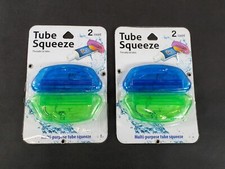 Lot Of 2 Pack Brite Concepts 16778 Green Blue Tube Squeeze For Toothpaste