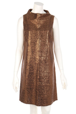 laviniaturra Party Dress Metallic Effect I 44 = D 38 cinnamon copper NEW