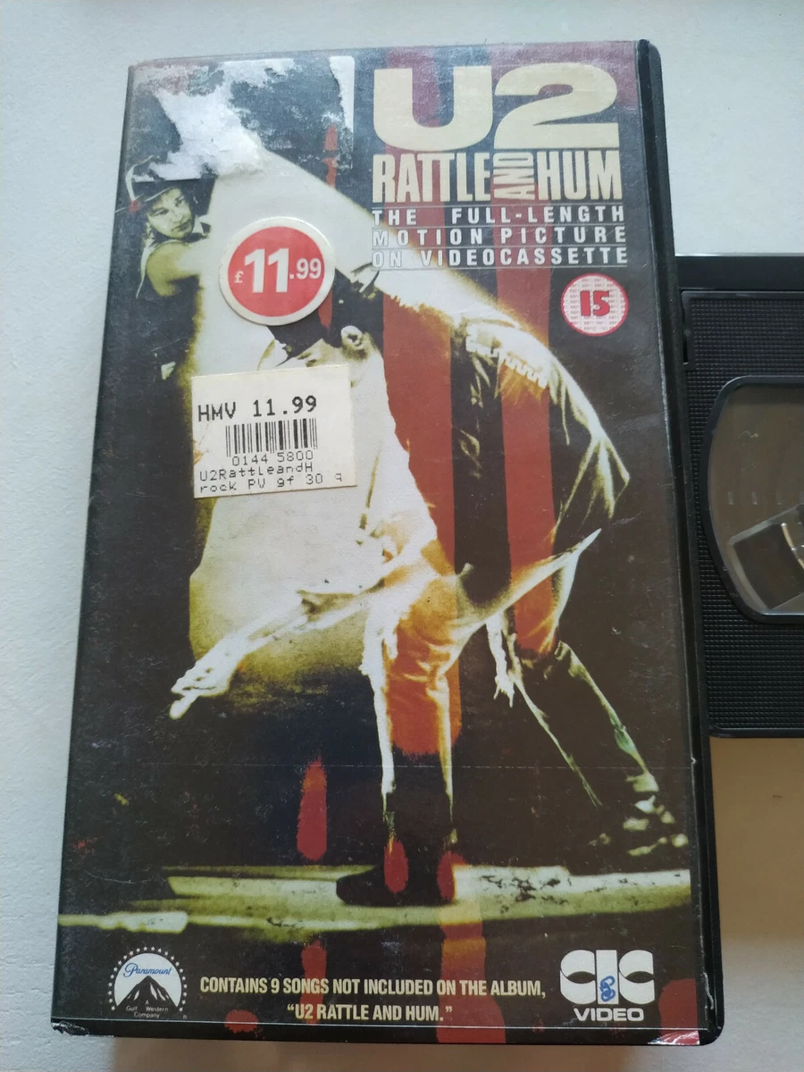 U2 RATTLE AND HUM VHS R/VHS, 50 OFF