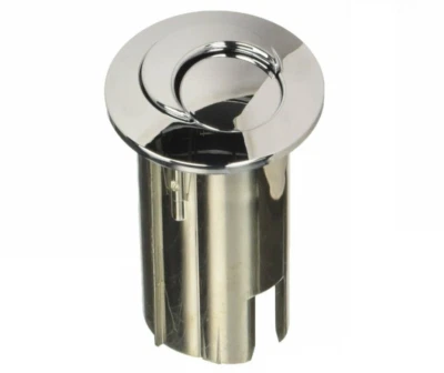 Roca AH0001700R D2D Dual Flush Push Button with Threaded Rods, Chrome, Long Body