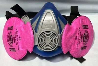 MSA HALF FACE WELDING PAINTING CONSTRUCTION DUST P100 RESPIRATOR FACEPIECE MASK