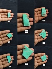 Exquisite Chrysoprase Slices - Natural Green Stone Collection