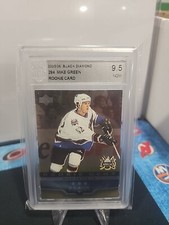 2005-06 BLACK DIAMOND #294 MIKE GREEN ROOKIE CARD ACA GRADED 9.5 NGM. rookie card picture