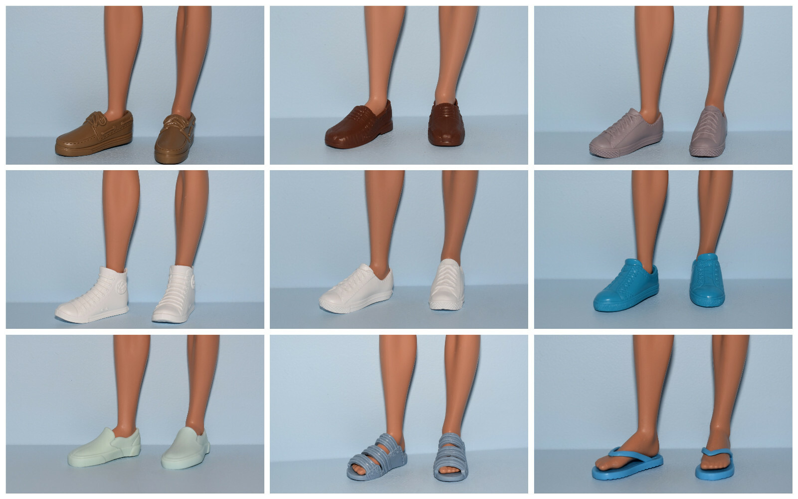 Lotto assortito di scarpe da ginnastica casual KEN accessori BARBIE a scelta