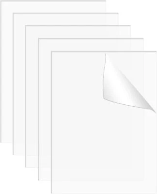 SIGNVENTURES Clear Acrylic Sheet Perspex Sheet with Protective Film Transparent Plastic Sheet