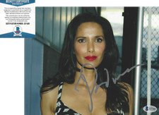 PADMA LAKSHMI SIGNED 8X10 PHOTO B SEXY TOP CHEF HOST COOK MODEL BECKETT COA BAS
