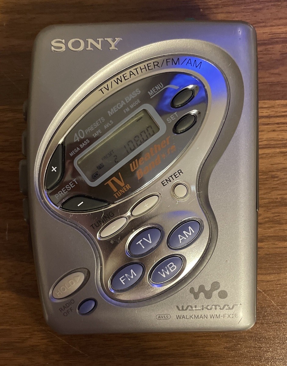 SONY Walkman WM-FX281 Cassette Player AM/FM TV/ Weather Band SEE