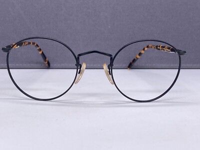 Spectacle 4 Eyeglasses Women Men Round Black Brown Havana Vintage 1980 Germany