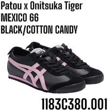 Patou x Onitsuka Tiger MEXICO 66 Black White 1183c380-001 Unisex Multi Size F/J