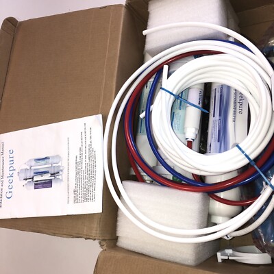Geekpure 3 Stage Aquarium Countertop Mini Reverse Osmosis Water Filter 100 GPD