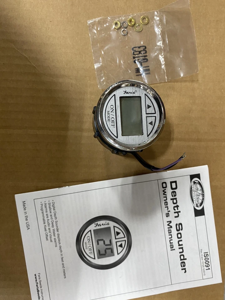 Faria 64749 Depth Sounder, Transom-gray - Image 4 of 4