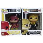 Funko Pop Lot Of 2 #10 The Flash #215 Reverse Flash Super Heroes Exclusive READ