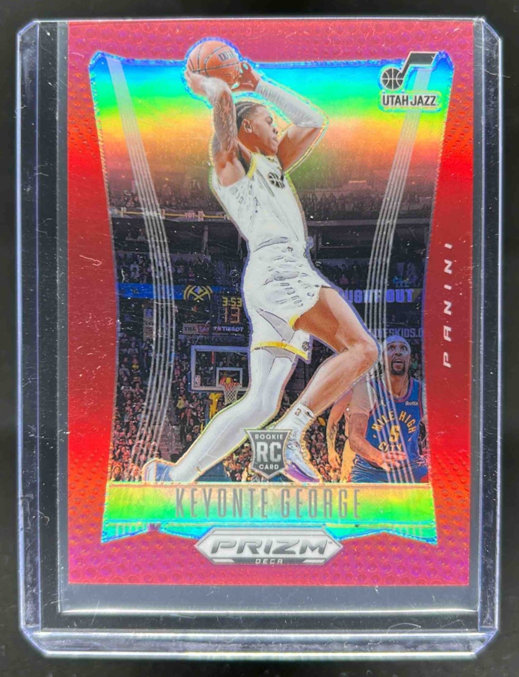 2023-24 Prizm Deca Keyonte George RC Red Rookie #/199 Jazz