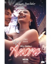 Sean Baker signed 11x17 Poster Writer Producer Director Anora JSA Authentication