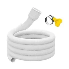 1M White Drain Hose Pipe Inlet Extension Tube for Washing Machine & Faucet