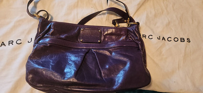 Marc Jacobs New York Leather Purple Hobo EUC No flaws