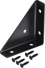 4Pcs Angle Corner Brackets 66Mm X 66Mm, Cold Rolled Steel Braces Joining Support