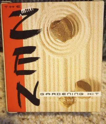 The Mini Zen Gardening Kit, includes Book and Zen Garden, new in package RP Mini