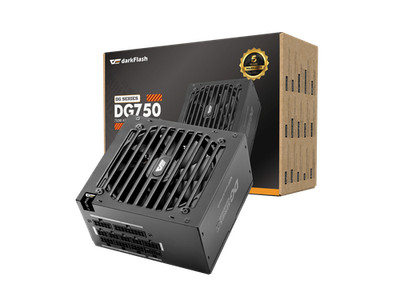 darkFlash DF-DG-750-BK 750 W 80 PLUS GOLD Certified Active PFC Power Supplies