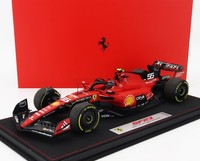 Bbr 1/18 Ferrari F1 SF23 Sainz Spa Gp 2023 Vitrine Statisches Modell Diecast