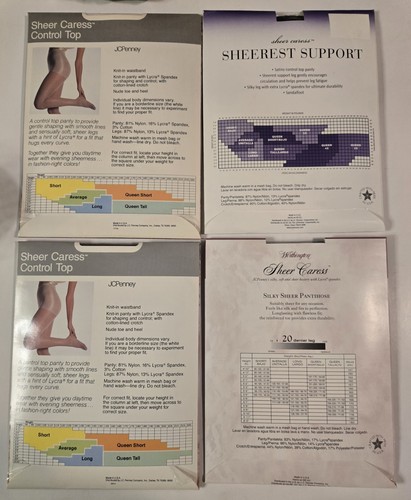 ASSORTED LOT (4) BRAND NEW PANTYHOSE Average Size Assort. Colors - Picture 2 of 14