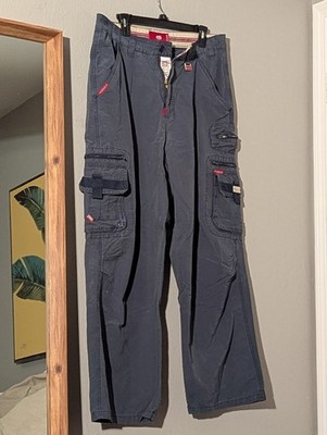 Vintage Baggy Ecko Unltd Y2K Blue Cargo Pants Mens Size 36 1997