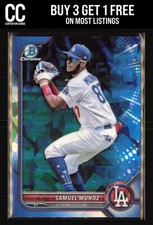 2022 Bowman Draft Sapphire Edition #BDC-63 Samuel Munoz Los Angeles Dodgers