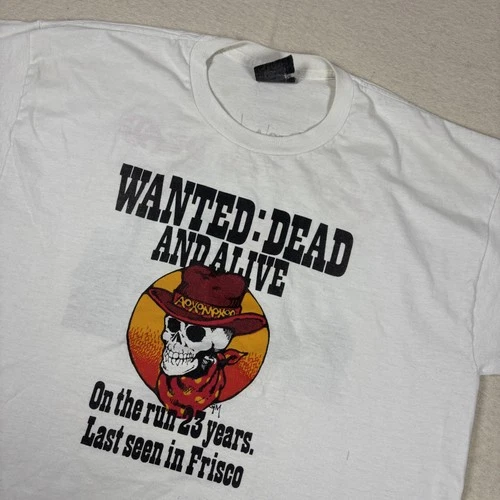 Grateful Dead Shirt Mens S Wanted Dead Alive Farewel 1980s vintage concert t-shirt, vintage, single stitch, B+ condition