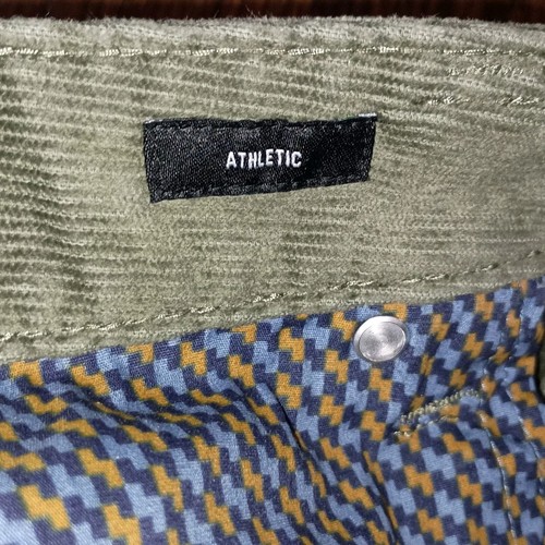 Bonobos Corduroy Chino Pants Mens Size 35x31 Olive Green Athletic Fit - Picture 9 of 12