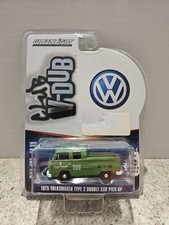 Greenlight Club V-Dub 1975 Volkswagen Type 2 Double Cab Pick-up 1:64 Die-Cast 