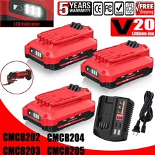 20V For Craftsman V20 20V CMCB205 Power Tool CMCB204 Lithium Battery /Charger