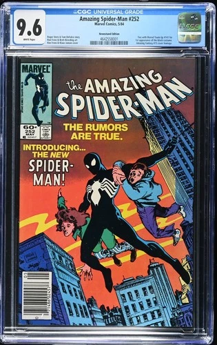 Amazing Spider-Man #252 CGC 9.6 Newsstand Incredible Book! 1st App Black Costume