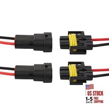 H11 H8 Socket for Lights Bulb Replacement Male Female Wiring Harness Connector