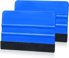2 Pieces Wallpaper Smoothing Tool, Vinyl Felt Squeegee Window Tint Film Tool for