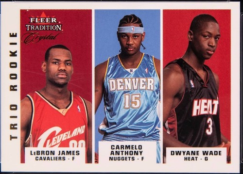 RC LeBRON・WADE・ANTHONY / NBA 2003-04 Fleer Draft Day Trio RC LeBron James Dwyane Wade Carmelo