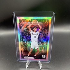 Topps NBA Hoops 2025-26 Nolan Traore RC Rookie #133 Brooklyn Nets Card
