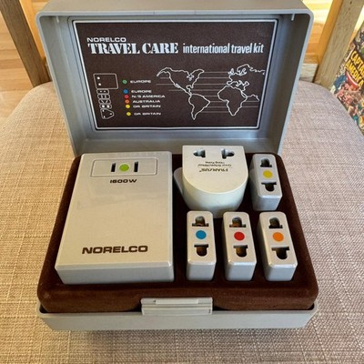 Vintage Norelco International elektronische Adapter Reiseset Set 6 Box