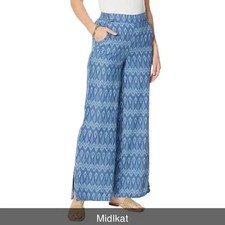 DG2 by Diane Gilman SoftCell Side Slit pullon Pant Basic MidIkat Size S