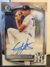 2025 Bowman Chrome - Prospect Autographs Carlos Lagrange